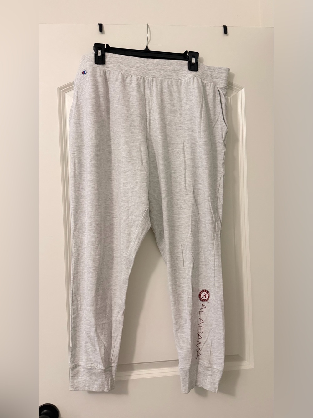 Champion Light Gray Alabama Sweatpants with Vertical Logo